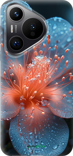 Силиконовый чехол Роса на цветке для Huawei Pura 70 PRO - 6039u-3700 изображение 