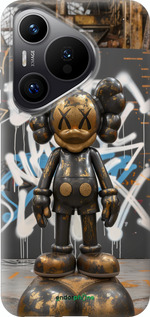 Силиконовый чехол Bronze kaws v3 для Huawei Pura 70 PRO - 6099u-3700 изображение 