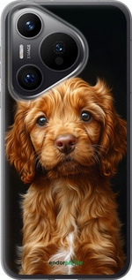 Силиконовый чехол Cocker spaniel на черном фоне для Huawei Pura 70 PRO - 6137u-3700 изображение 