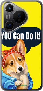 Силиконовый чехол чехол с корги You Can Do It для Huawei Pura 70 PRO - 6184u-3700 изображение 