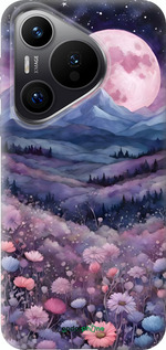 Силиконовый чехол Ночь луна арт для Huawei Pura 70 PRO - 6319u-3700 изображение 
