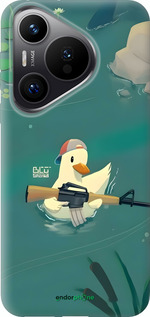 Силиконовый чехол Уточка с автоматом для Huawei Pura 70 PRO - 6356u-3700 изображение 