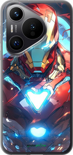 Силиконовый чехол Железный человек для Huawei Pura 70 PRO - 6372u-3700 изображение 