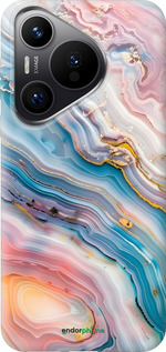 Силиконовый чехол Мрамор красивый для Huawei Pura 70 PRO - 6376u-3700 изображение 