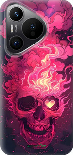 Силіконовий чехол Череп арт для Huawei Pura 70 PRO - 6385u-3700 изображение 