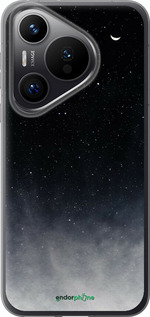Силиконовый чехол Сині хмари, Синій місяць для Huawei Pura 70 PRO - 6396u-3700 изображение 