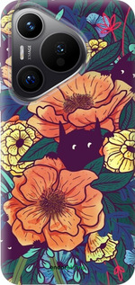 Силиконовый чехол С изображением полевых цветов для Huawei Pura 70 PRO - 6419u-3700 изображение 