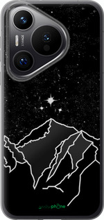 Силиконовый чехол Минималистический горный пейзаж для Huawei Pura 70 PRO - 6438u-3700 изображение 