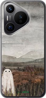 Силиконовый чехол Одинокий призрак на фоне гор для Huawei Pura 70 PRO - 6486u-3700 изображение 