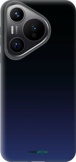 Силиконовый чехол Градиент в тёмно - синем стиле для Huawei Pura 70 PRO - 6542u-3700 изображение 