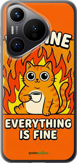 Силіконовий чехол Funny Cat для Huawei Pura 70 PRO - 6786u-3700 изображение 