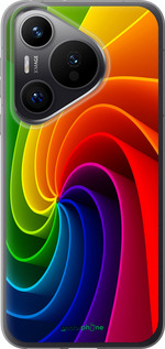 Силиконовый чехол Радужный вихрь для Huawei Pura 70 PRO - 747u-3700 изображение 