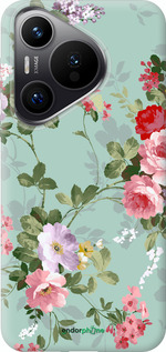 Силіконовий чехол Квіткові шпалери 2 для Huawei Pura 70 PRO - 862u-3700 изображение 