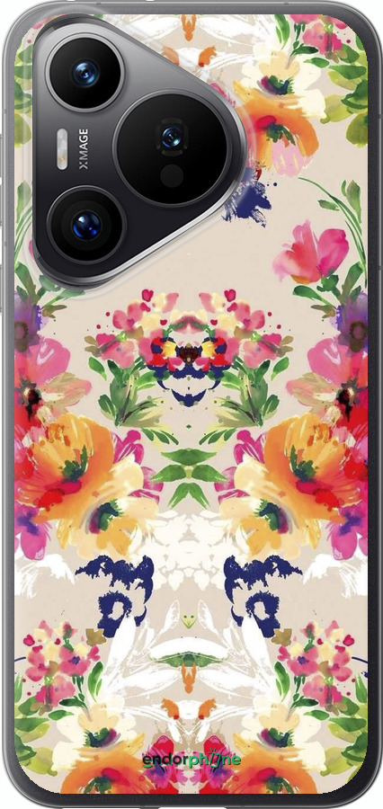 Силиконовый чехол Цветочный узор для Huawei Pura 70 PRO - 1083u-3700 изображение 