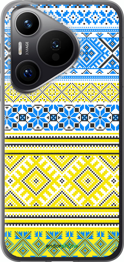 Силиконовый чехол Вышиванка 40 для Huawei Pura 70 PRO - 1174u-3700 изображение 