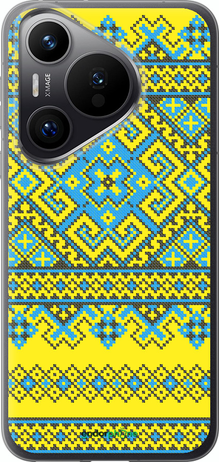 Силиконовый чехол Вышиванка 41 для Huawei Pura 70 PRO - 1175u-3700 изображение 