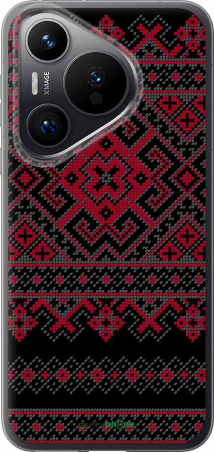 Силиконовый чехол Вышиванка 52 для Huawei Pura 70 PRO - 1763u-3700 изображение 