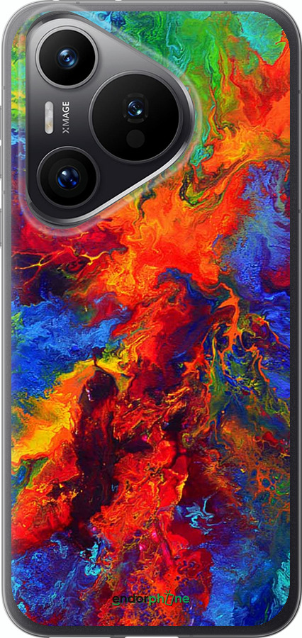 Силиконовый чехол Акварель на холсте для Huawei Pura 70 PRO - 4150u-3700 изображение 