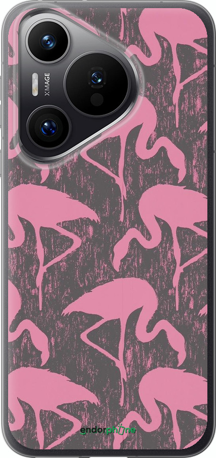 Силиконовый чехол Vintage-Flamingos для Huawei Pura 70 PRO - 4171u-3700 изображение 