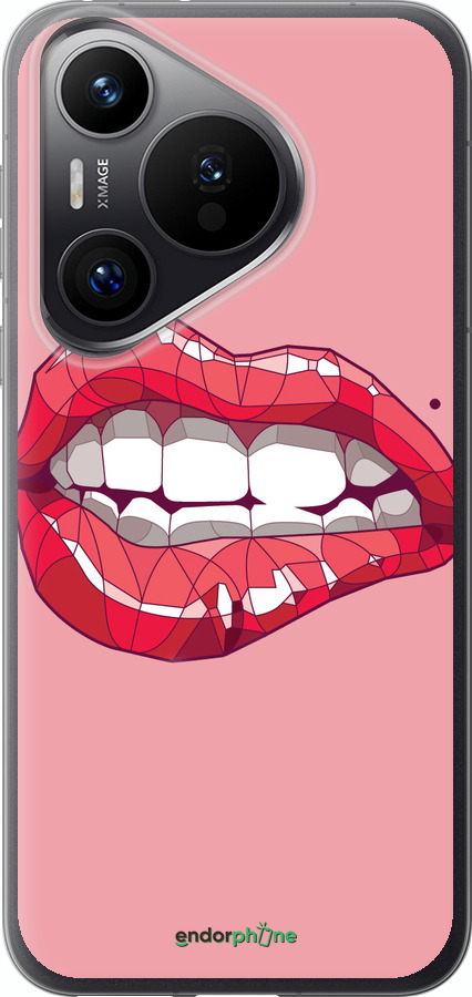 Силіконовий чехол Sexy lips для Huawei Pura 70 PRO - 4174u-3700 изображение 
