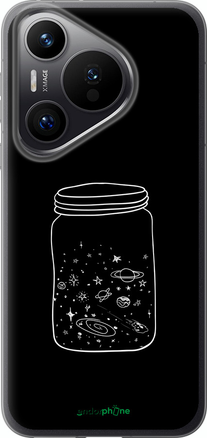 Силиконовый чехол Космос в банке для Huawei Pura 70 PRO - 4297u-3700 изображение 