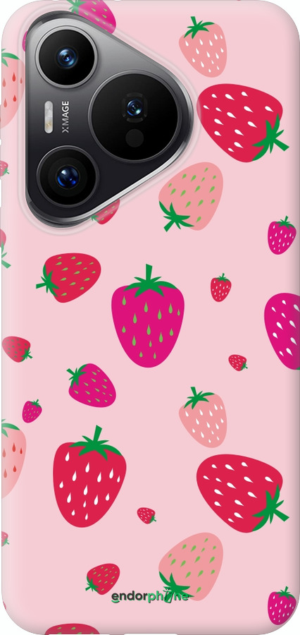 Силиконовый чехол Клубнички для Huawei Pura 70 PRO - 4332u-3700 изображение 