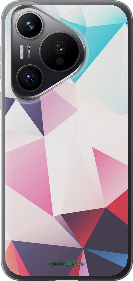 Силиконовый чехол Геометрия 3 для Huawei Pura 70 PRO - 4415u-3700 изображение 