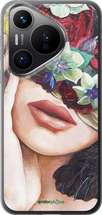 Силиконовый чехол Head Flower для Huawei Pura 70 PRO - 4460u-3700 изображение 