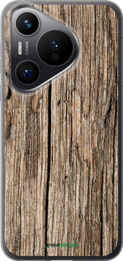 Силиконовый чехол Текстура дерева для Huawei Pura 70 PRO - 4476u-3700 изображение 