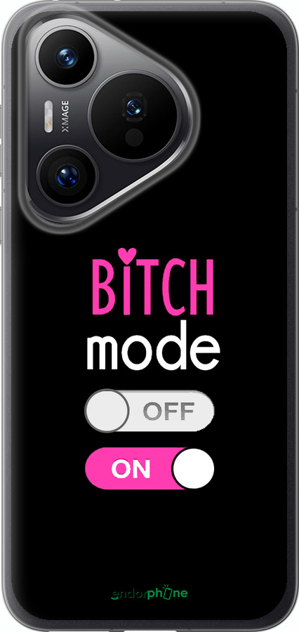 Силиконовый чехол Bitch mode для Huawei Pura 70 PRO - 4548u-3700 изображение 