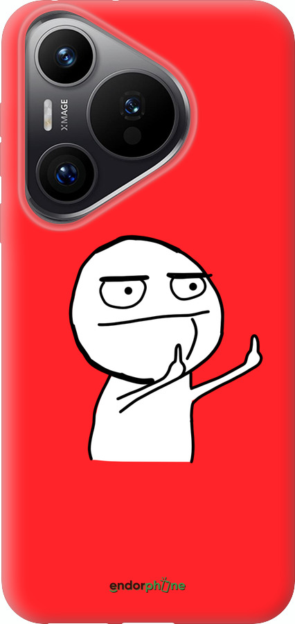Силіконовий чехол Мем для Huawei Pura 70 PRO - 4578u-3700 изображение 