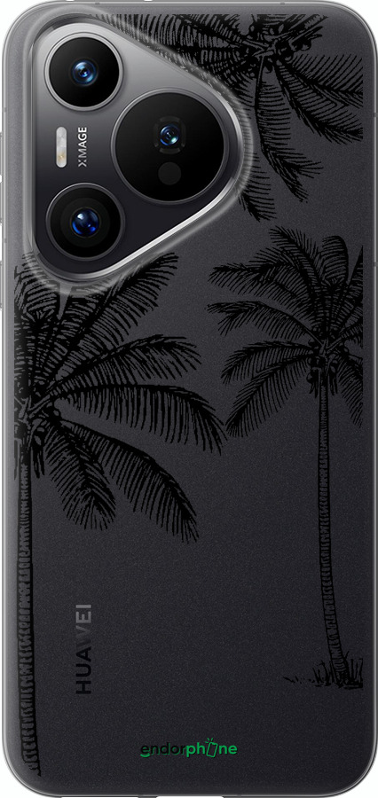 Силиконовый чехол Пальмы1 для Huawei Pura 70 PRO - 4634u-3700 изображение 