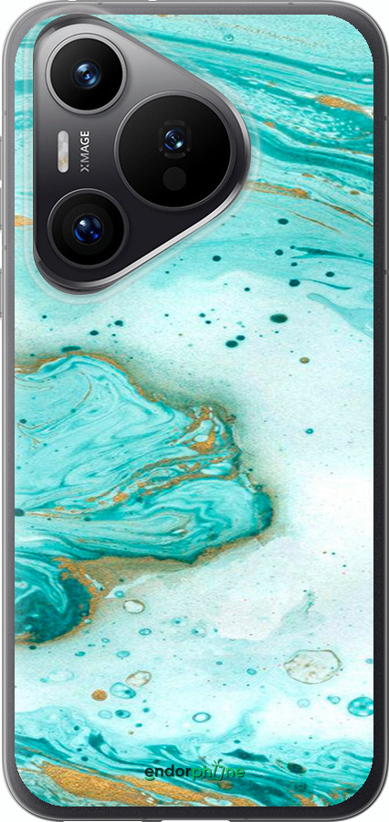 Силіконовий чехол Мармуровий для Huawei Pura 70 PRO - 4895u-3700 изображение 