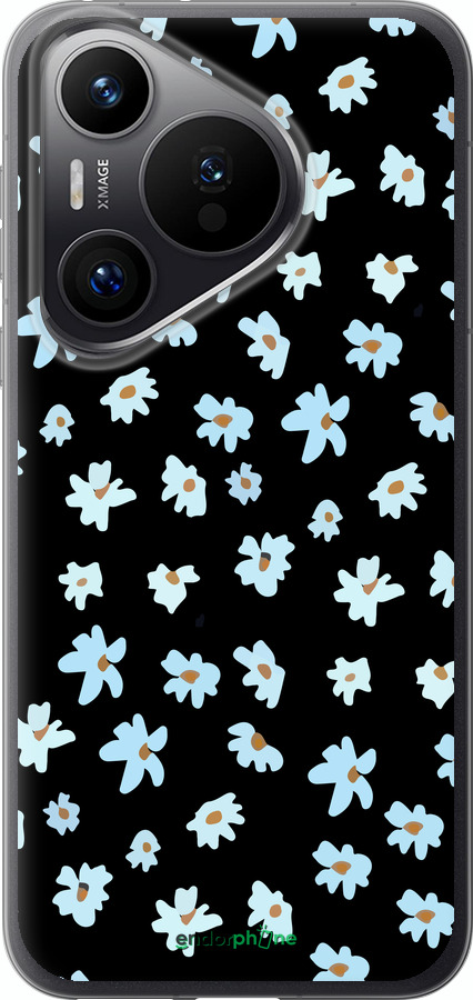 Силиконовый чехол Цветочный для Huawei Pura 70 PRO - 4900u-3700 изображение 