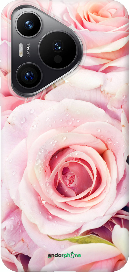 Силиконовый чехол Розы для Huawei Pura 70 PRO - 525u-3700 изображение 