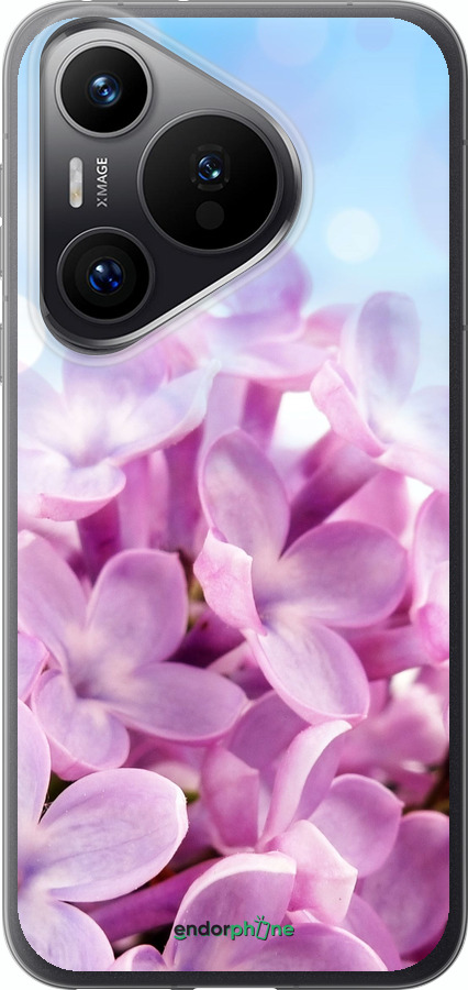 Силиконовый чехол Сирень для Huawei Pura 70 PRO - 527u-3700 изображение 