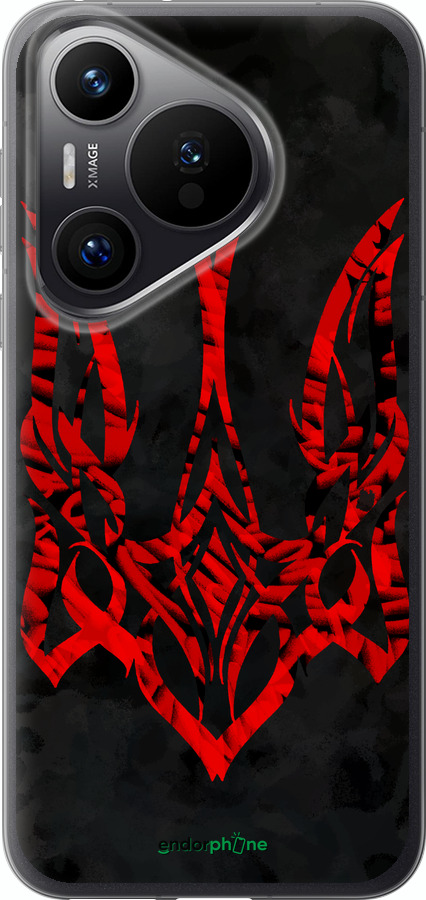 Силиконовый чехол Герб Украины v4 для Huawei Pura 70 PRO - 5319u-3700 изображение 
