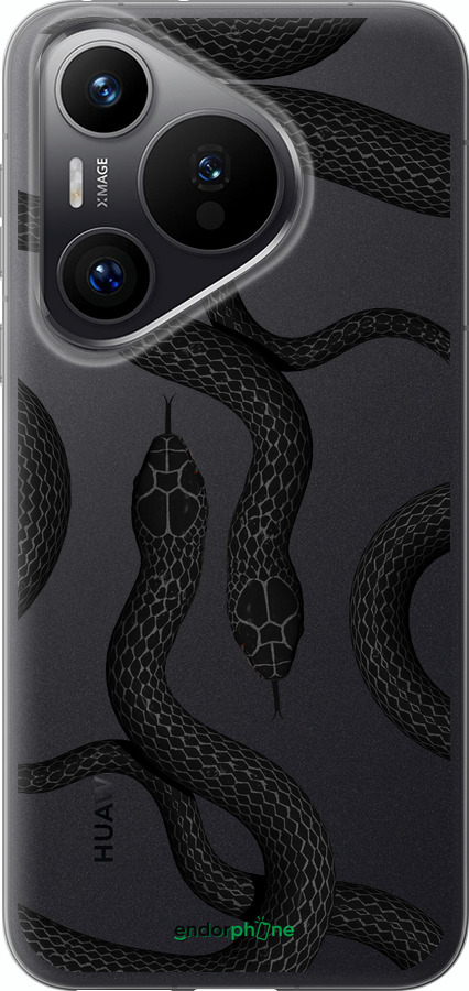 Силиконовый чехол Змеи для Huawei Pura 70 PRO - 5473u-3700 изображение 
