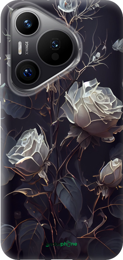 Силіконовий чехол Троянди 2 для Huawei Pura 70 PRO - 5550u-3700 изображение 