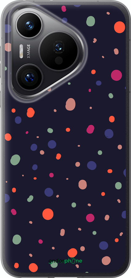 Силиконовый чехол Горошек v2 для Huawei Pura 70 PRO - 5599u-3700 изображение 