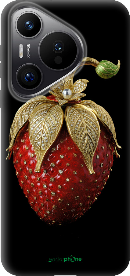 Силиконовый чехол Клубника v3 для Huawei Pura 70 PRO - 5638u-3700 изображение 