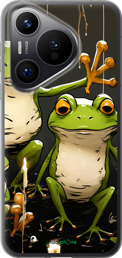 Силиконовый чехол Жабки 2 для Huawei Pura 70 PRO - 5657u-3700 изображение 