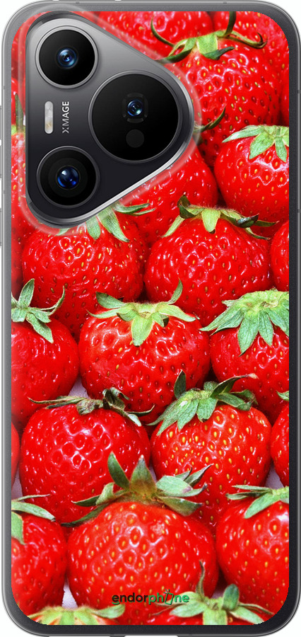 Силиконовый чехол Клубника для Huawei Pura 70 PRO - 6020u-3700 изображение 