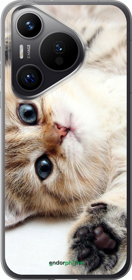 Силиконовый чехол Котик для Huawei Pura 70 PRO - 6024u-3700 изображение 