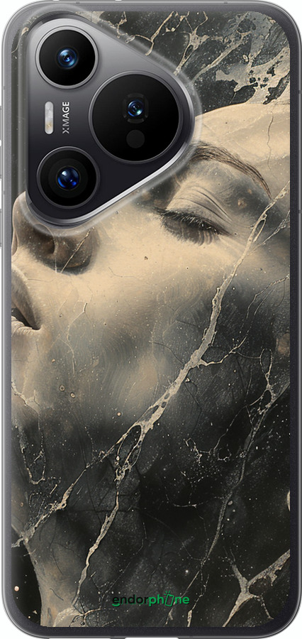 Силіконовий чехол Мармурова жінка для Huawei Pura 70 PRO - 6040u-3700 изображение 