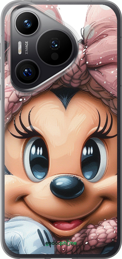 Силиконовый чехол Минни Маус с бантиком для Huawei Pura 70 PRO - 6055u-3700 изображение 