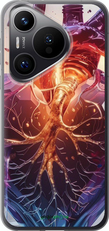Силіконовий чехол Crystal Heart для Huawei Pura 70 PRO - 6070u-3700 изображение 