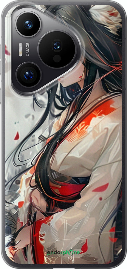 Силіконовий чехол Кіцуне для Huawei Pura 70 PRO - 6073u-3700 изображение 