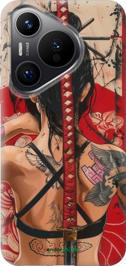 Силиконовый чехол Тайна катаны для Huawei Pura 70 PRO - 6074u-3700 изображение 