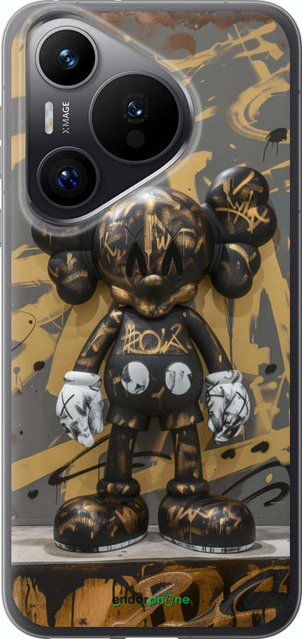 Силиконовый чехол Bronze kaws для Huawei Pura 70 PRO - 6097u-3700 изображение 
